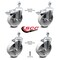 Service Caster 5 Inch Semi Steel Swivel 1/2 Inch Stem Caster Total Lock Brake SCC, 2PK SCC-TSTTL20S514-SSS-121315-2-S-2 - alternate 4